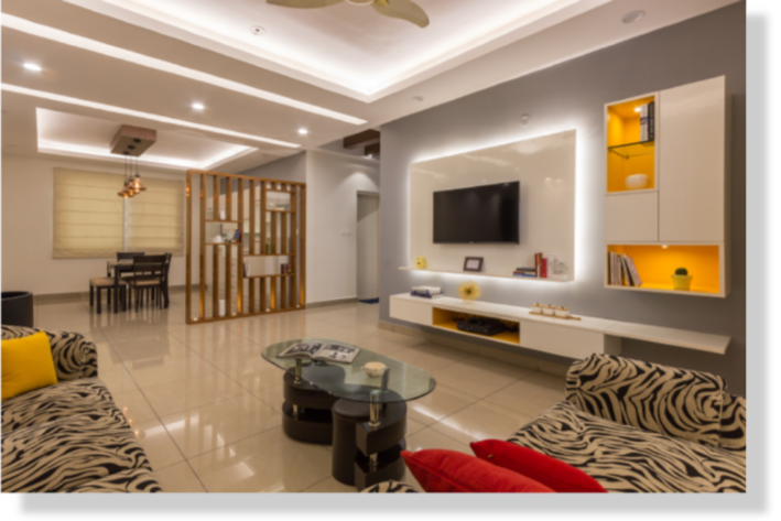 Best contemporary interior design tv unit Bangalore