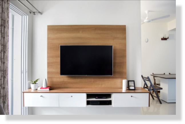modern tv unit design Bangalore