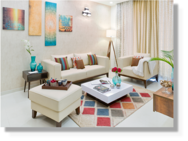 luxury living room interiors Bangalore