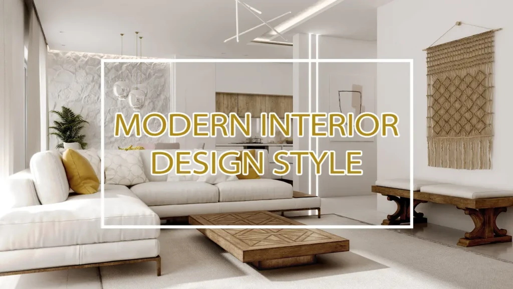 Elegant white living space with L-shaped sofa