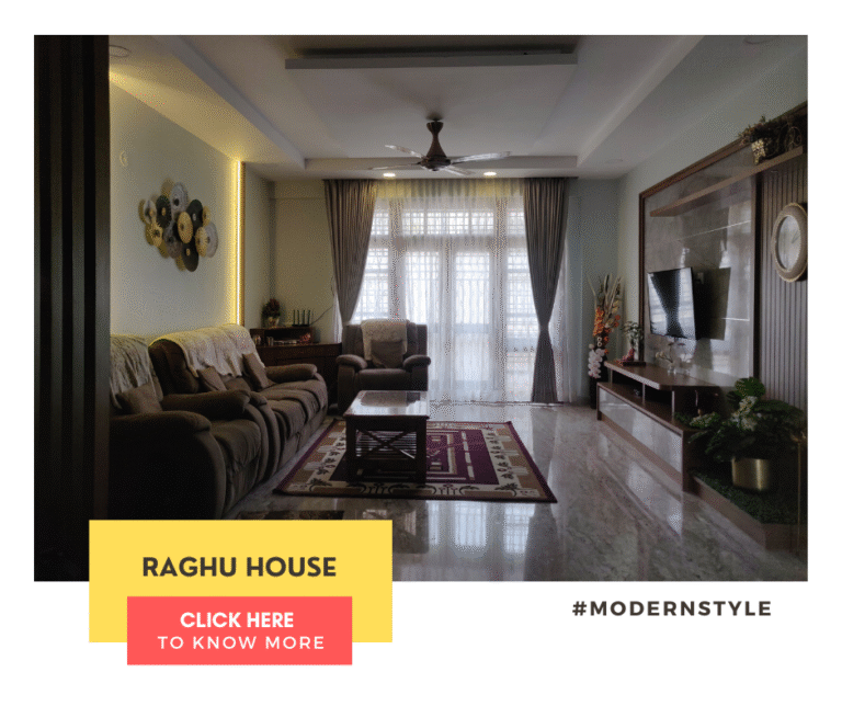 Elegant living room interior design by Olangana in Bangalore, featuring comfortable seating, a modern TV unit, and stylish ambient lighting.