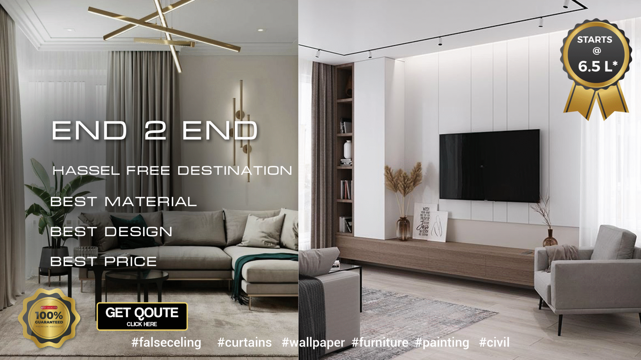 Furniture with interior design Bangalore