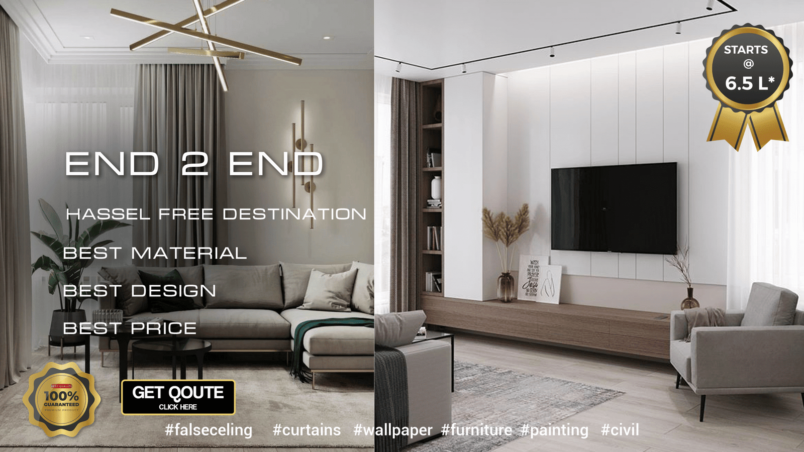 Furniture with interior design Bangalore