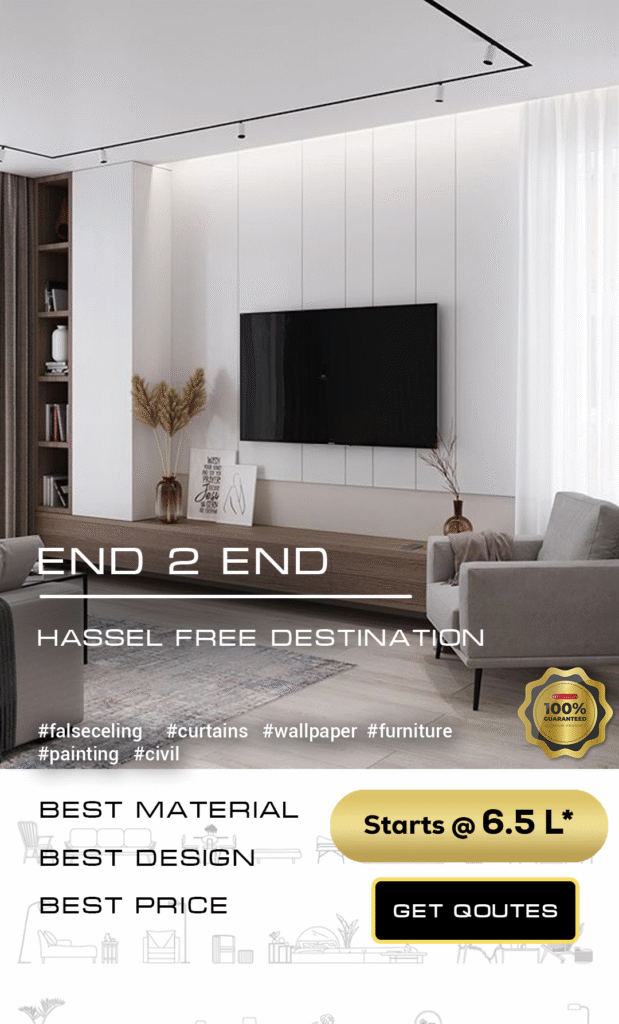 End-to-end interior solutions Bangalore
