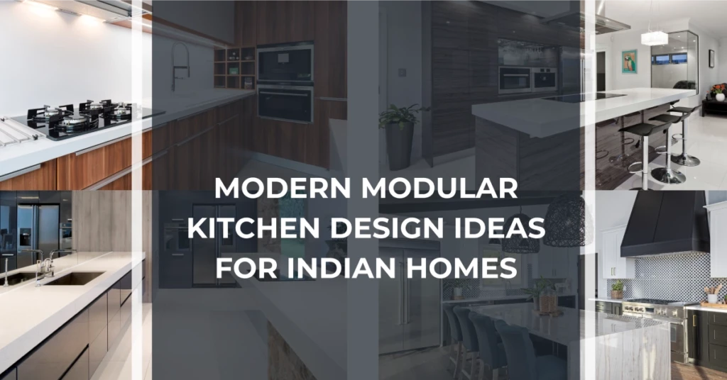 A collage showcasing diverse modern modular kitchen Interior Design projects by Olangana Design in Bangalore, featuring sleek appliances, stylish islands, various cabinet finishes, and thoughtful lighting solutions that exemplify contemporary living.
