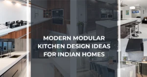 A collage showcasing diverse modern modular kitchen Interior Design projects by Olangana Design in Bangalore, featuring sleek appliances, stylish islands, various cabinet finishes, and thoughtful lighting solutions that exemplify contemporary living.