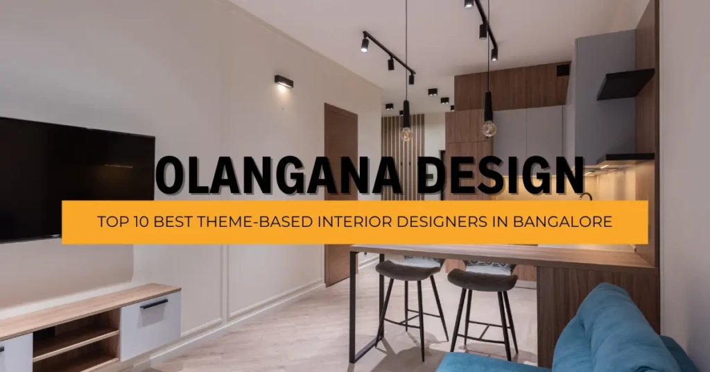 : Contemporary Bangalore living area with open kitchen, small partition, and dining space by Olangana Designs expert