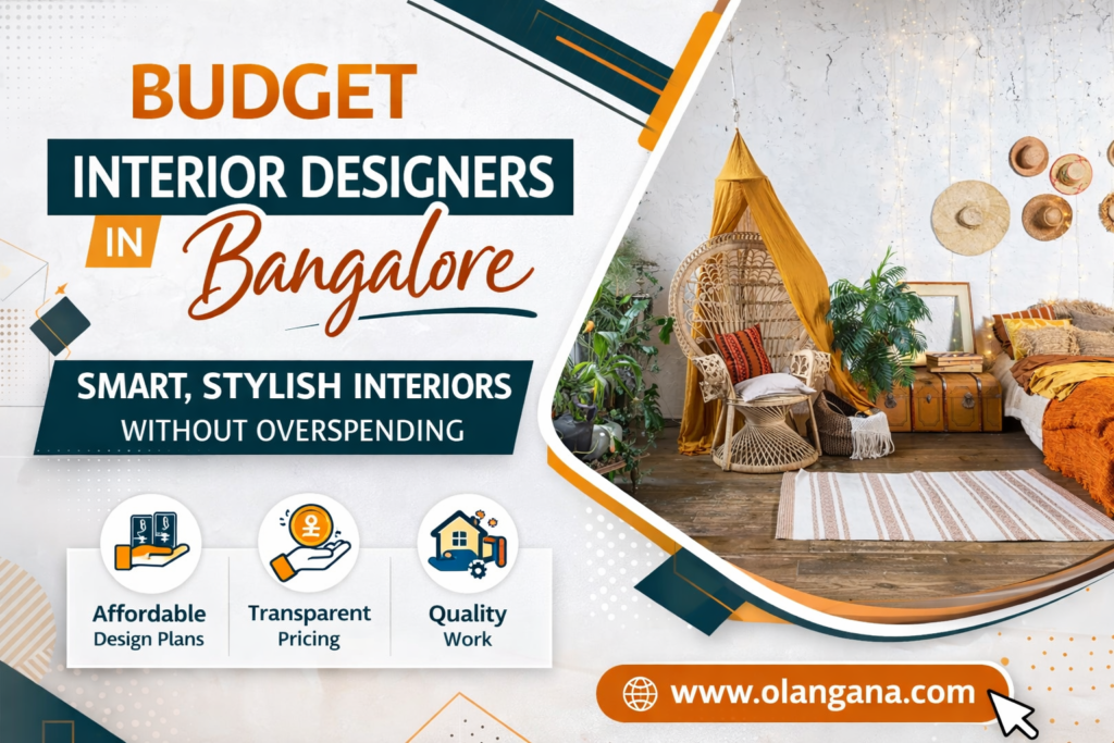 Budget interior designers in Bangalore affordable stylish home interiors by Olangana Interiors