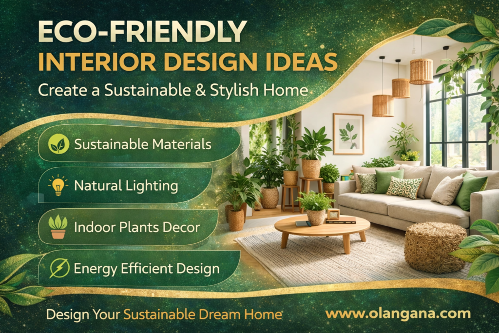 eco friendly interior design ideas for sustainable home with indoor plants natural lighting and energy efficient decor