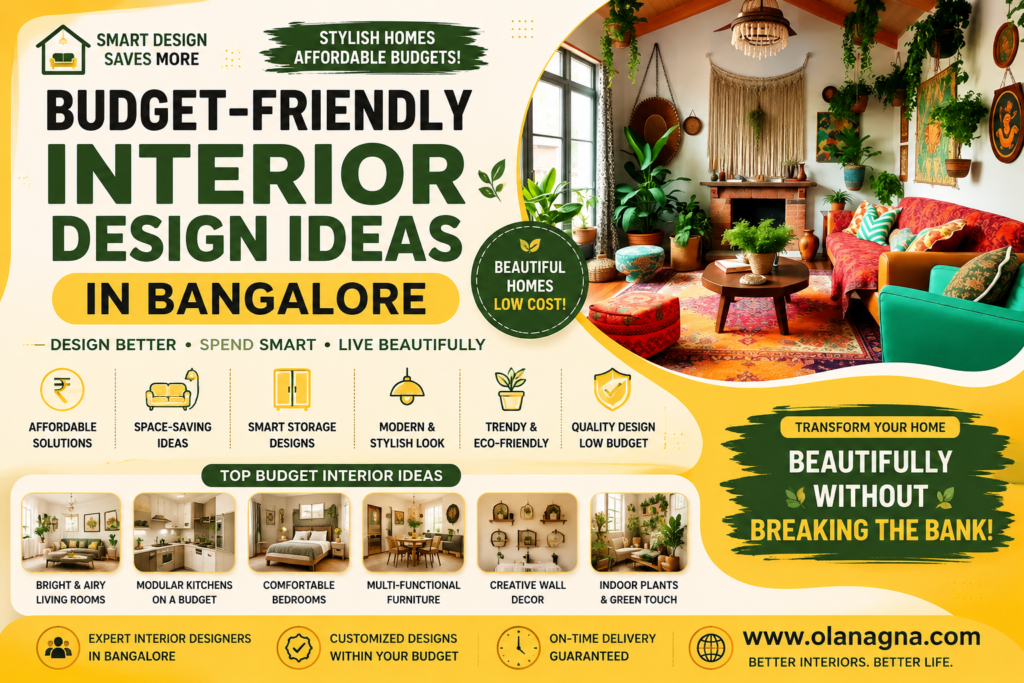 Budget-friendly interior design ideas in Bangalore